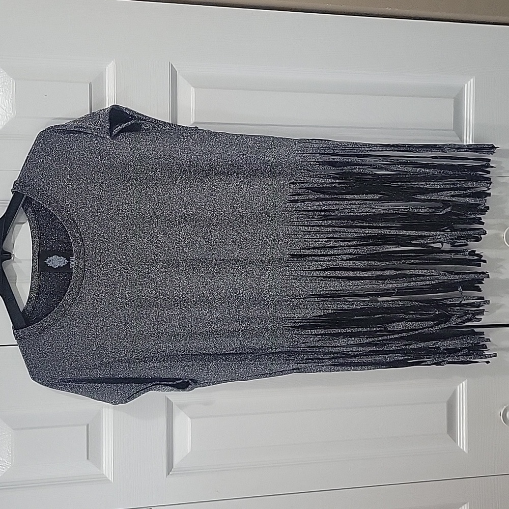 NWOT Vocal Shimmery Fringe Top